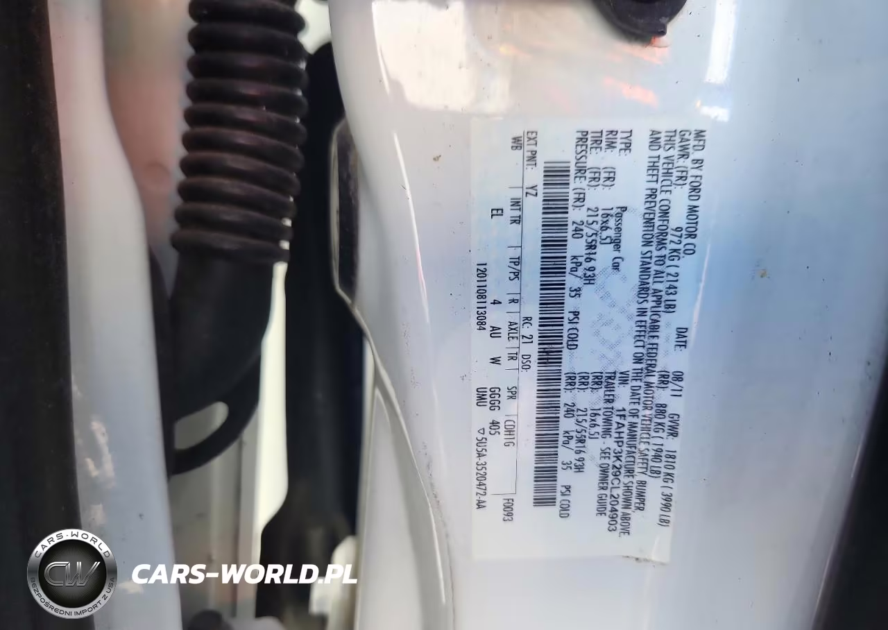 2012 Ford Focus Se VIN:1FAHP3K29CL204903 - 12