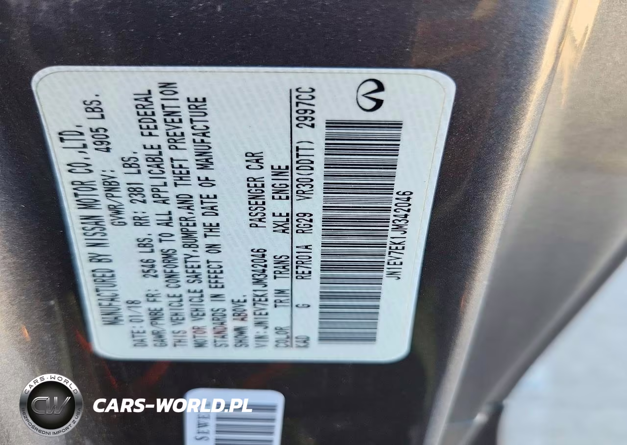 2018 Infiniti Q60 3.0T Luxe VIN:JN1EV7EK1JM342046 - 12