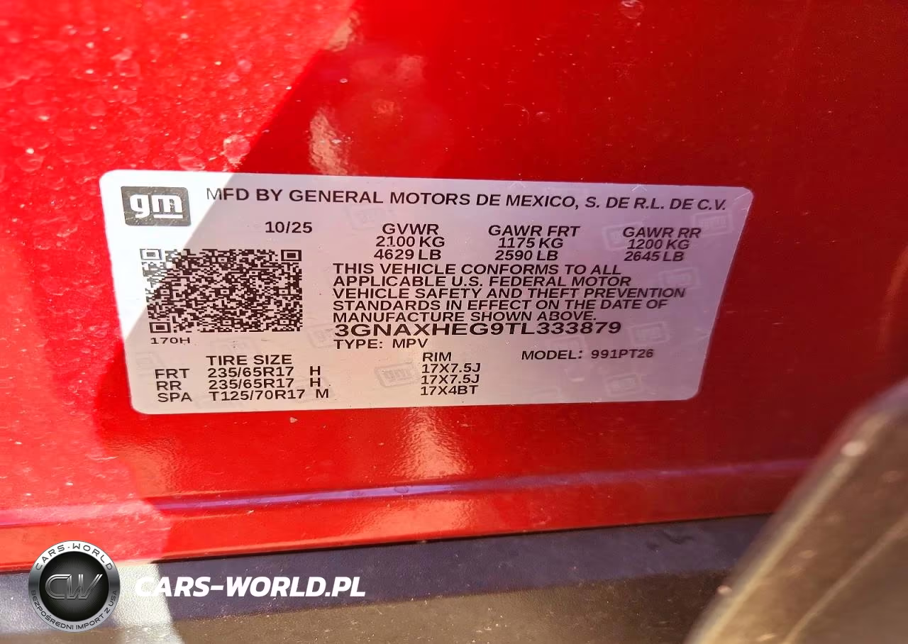 2026 Chevrolet Equinox Lt VIN:3GNAXHEG9TL333879 - 12