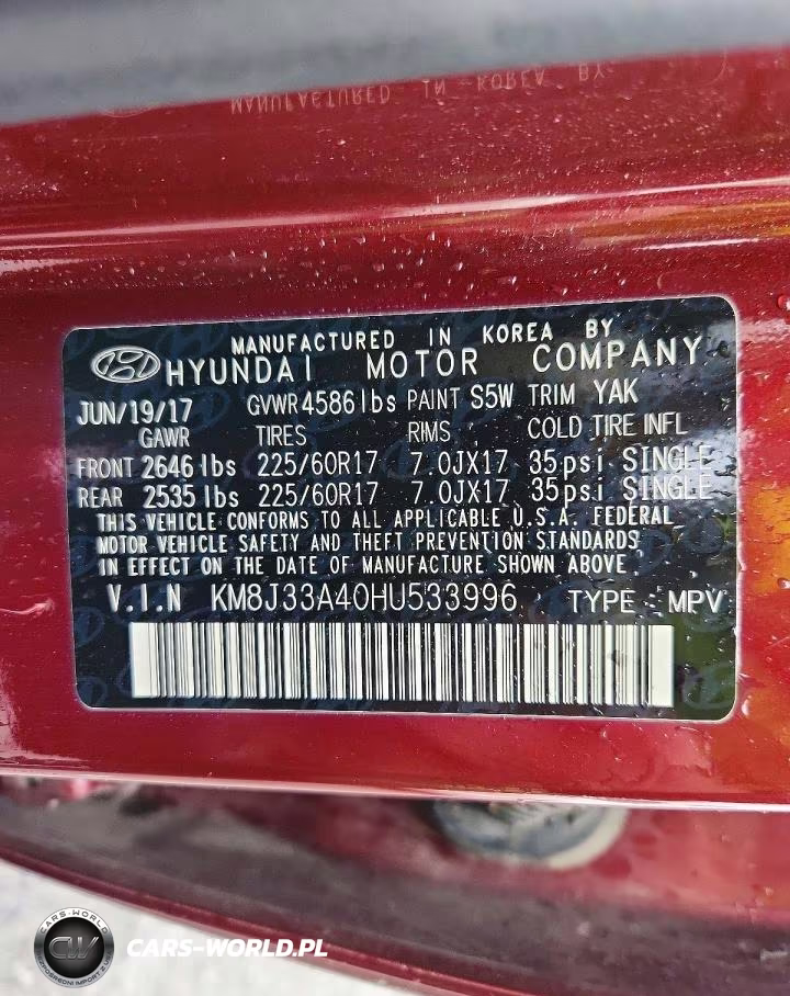 2017 Hyundai Tucson Se Plus VIN:KM8J33A40HU533996 - 13