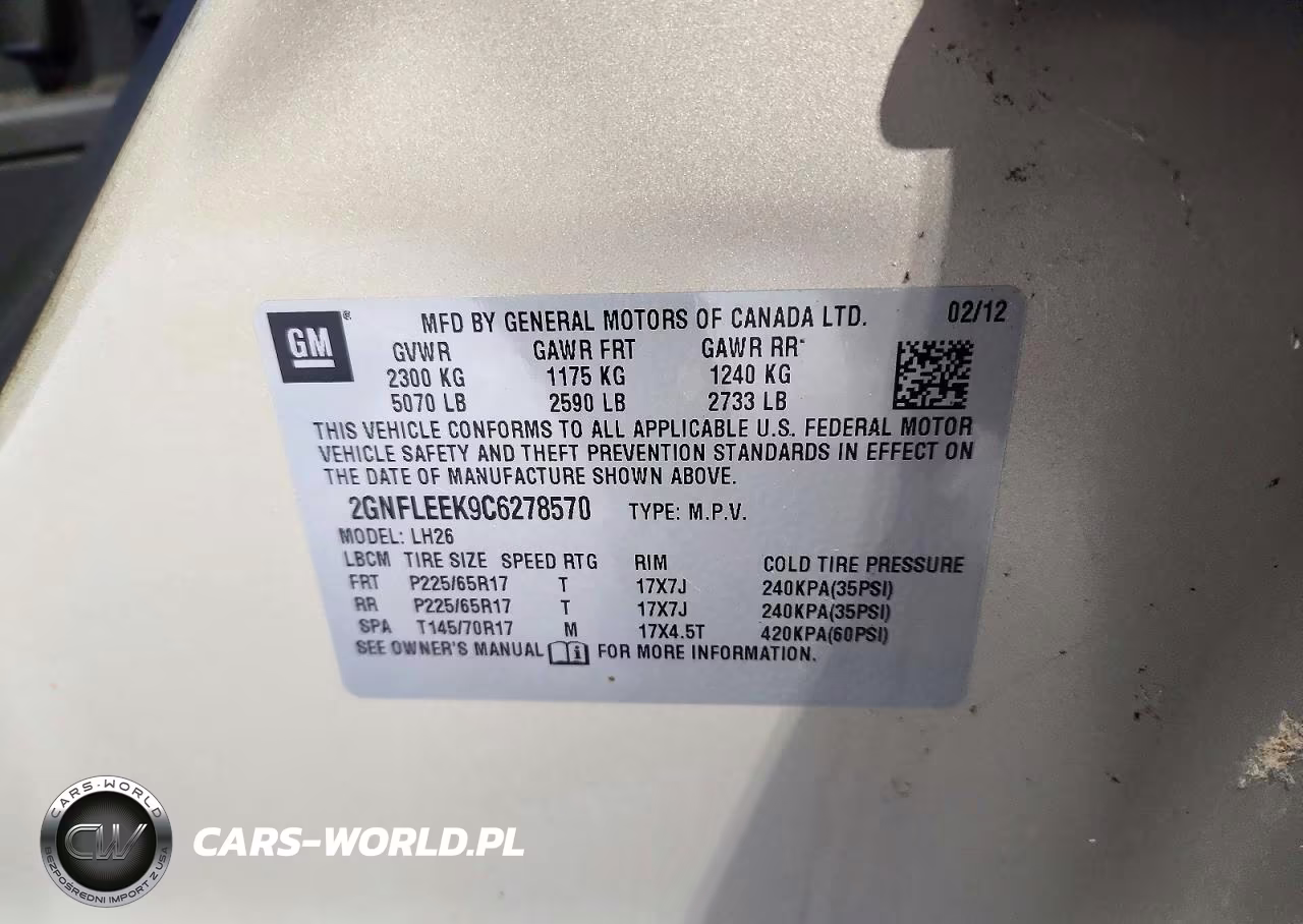 2012 Chevrolet Equinox Lt VIN:2GNFLEEK9C6278570 - 13