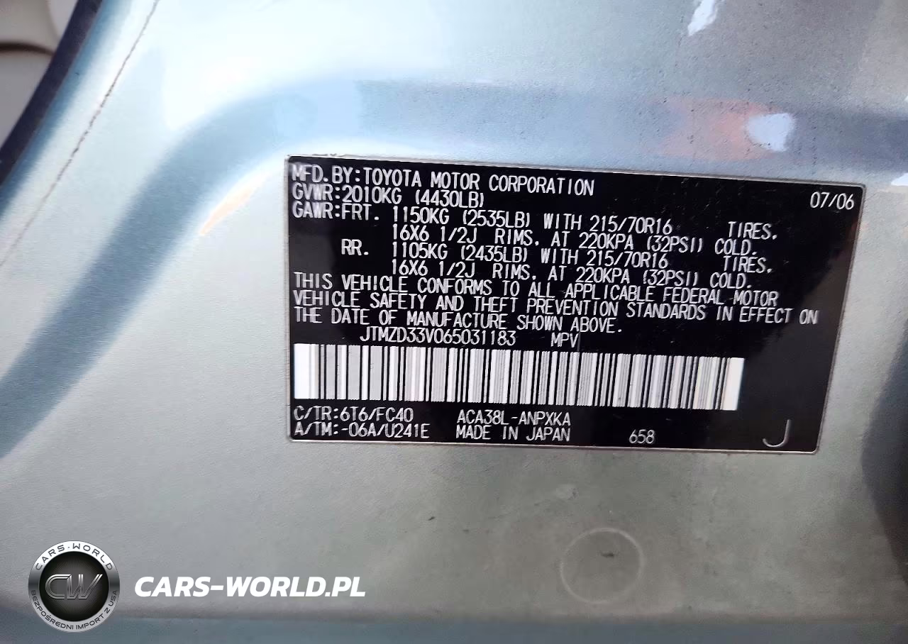 2006 Toyota Rav4 Base VIN:JTMZD33V065031183 - 13