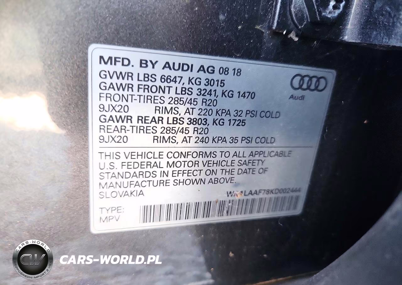 2019 Audi Q7 Premium Plus VIN:WA1LAAF78KD002444 - 12