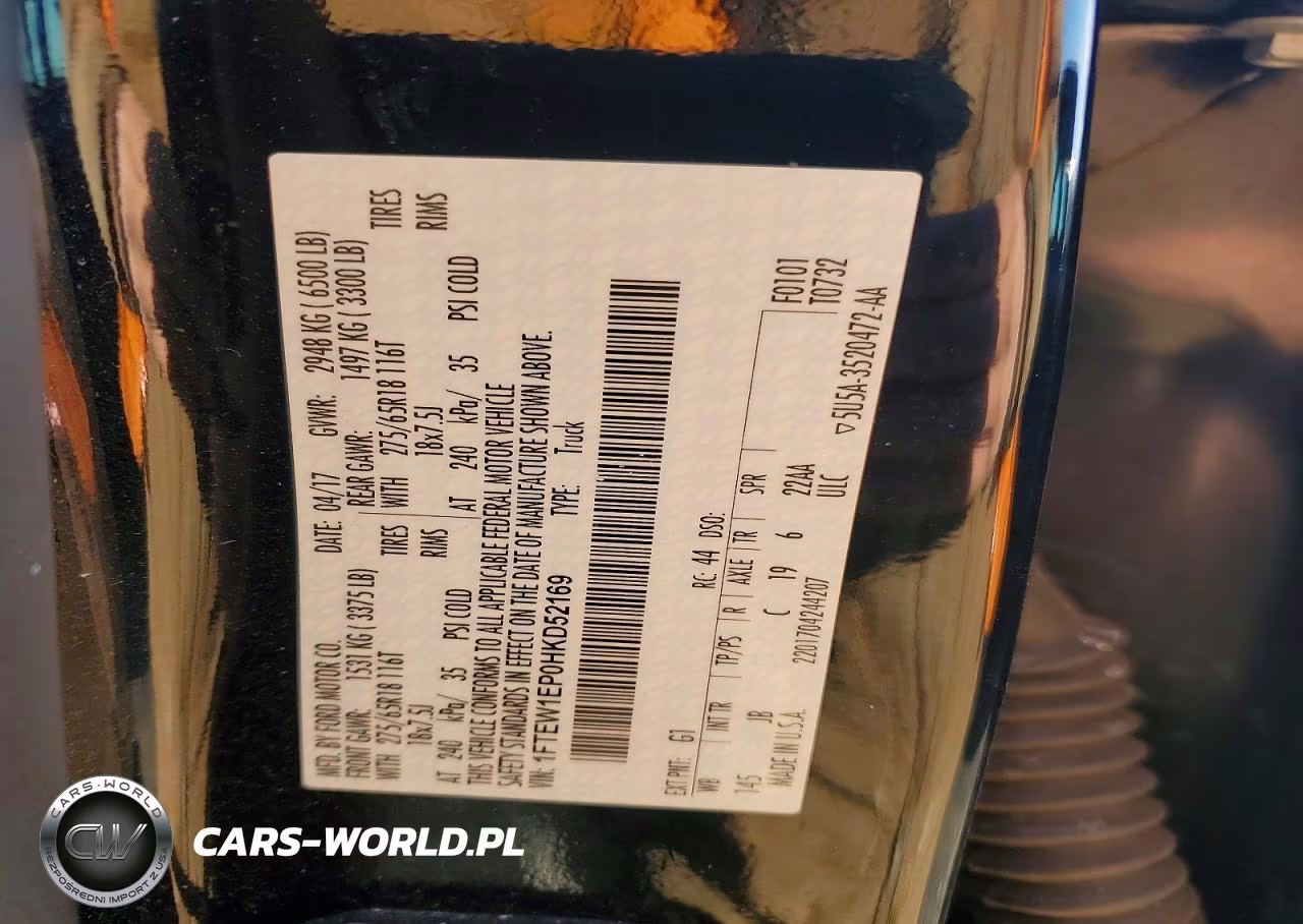 2017 Ford F150 Supercrew VIN:1FTEW1EP0HKD52169 - 12