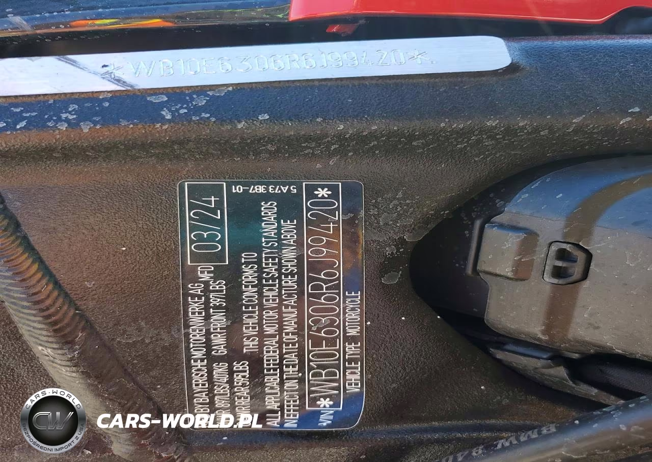 2024 BMW S 1000 Rr VIN:WB10E6306R6J99420 - 9