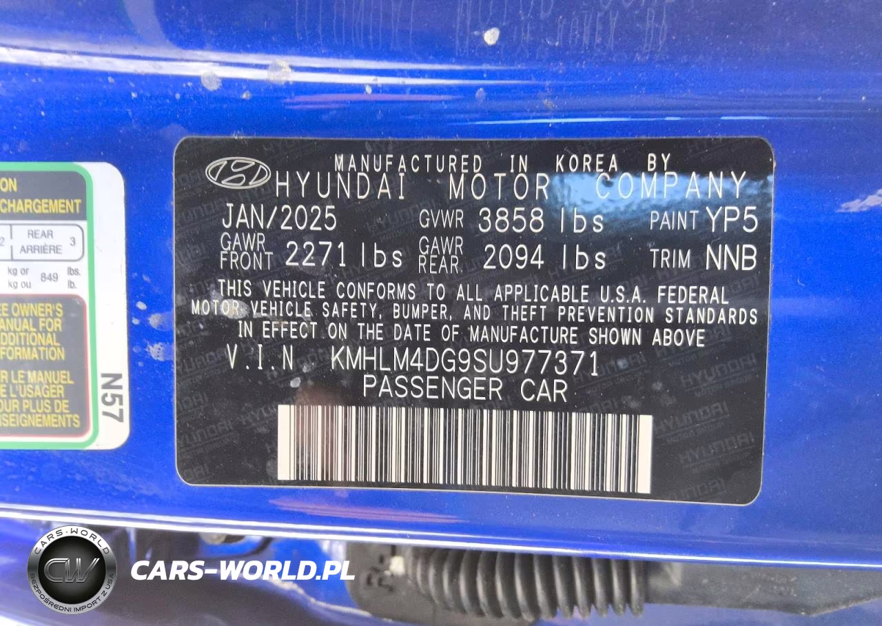 2025 Hyundai Elantra Sel Sport VIN:KMHLM4DG9SU977371 - 12