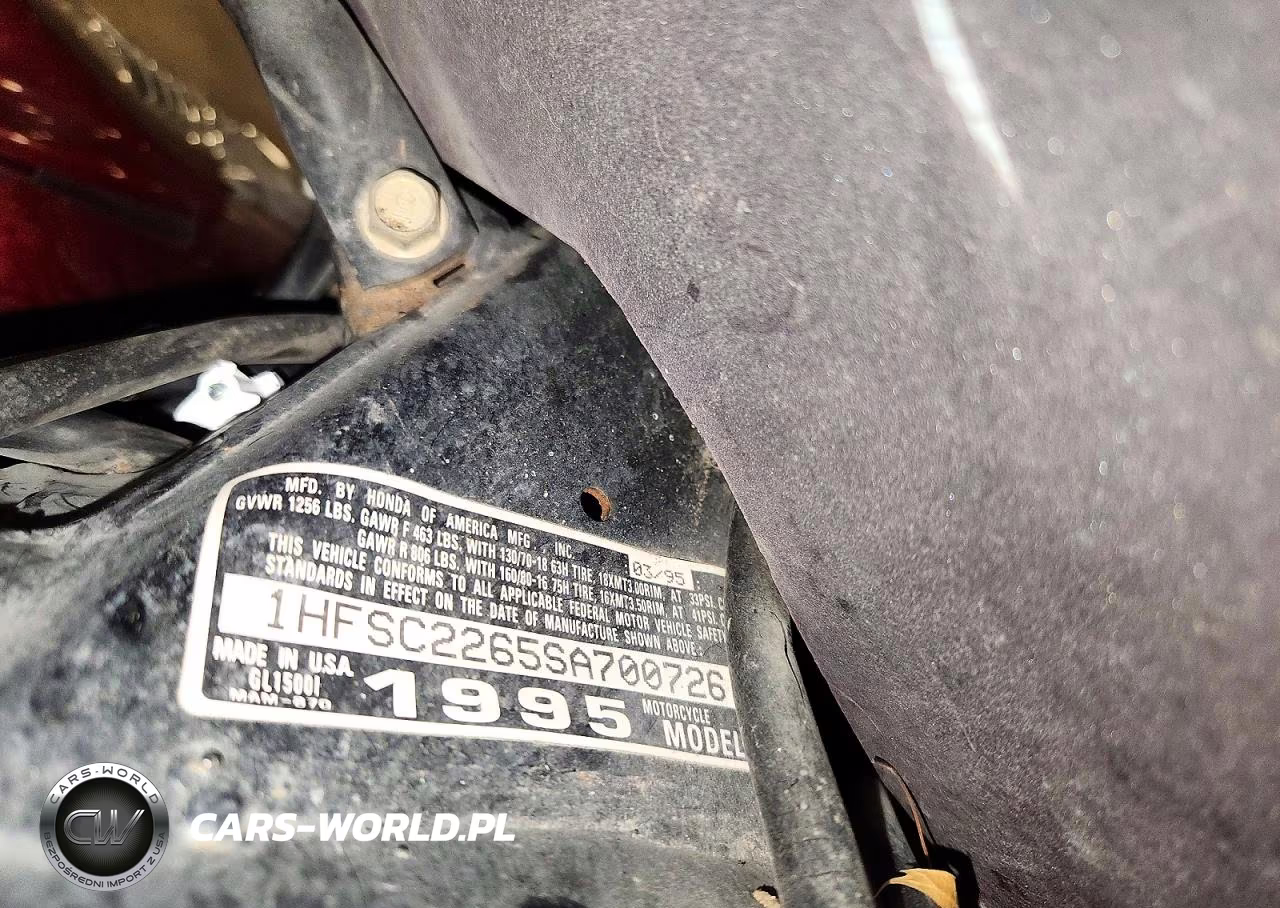 1995 Honda Gl1500 I-2 VIN:1HFSC2265SA700726 - 9