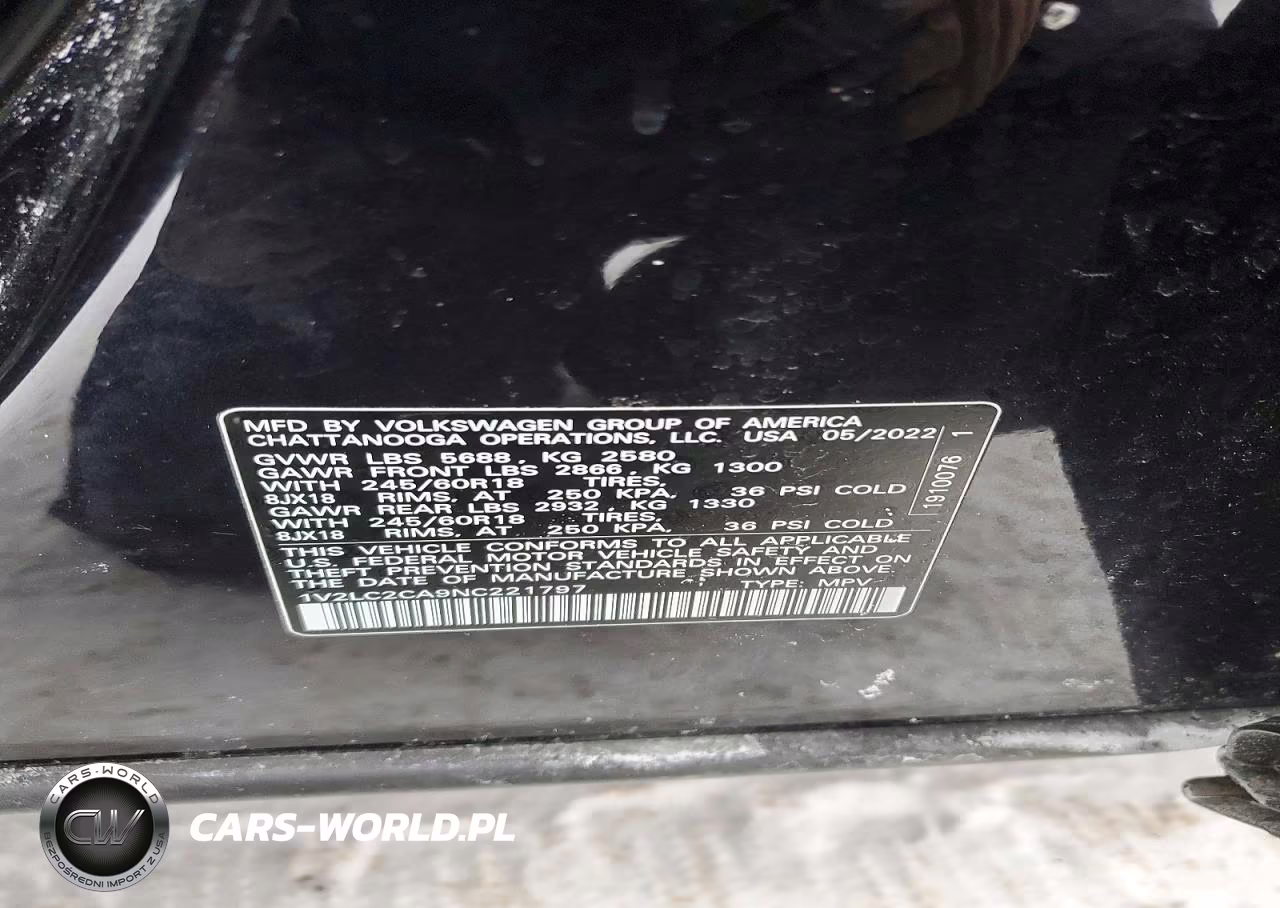 2022 Volkswagen Atlas Cross Sport Se VIN:1V2LC2CA9NC221797 - 13