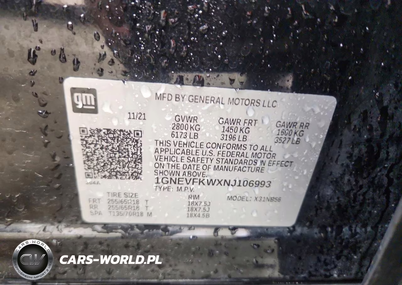 2022 Chevrolet Traverse Ls VIN:1GNEVFKWXNJ106993 - 13