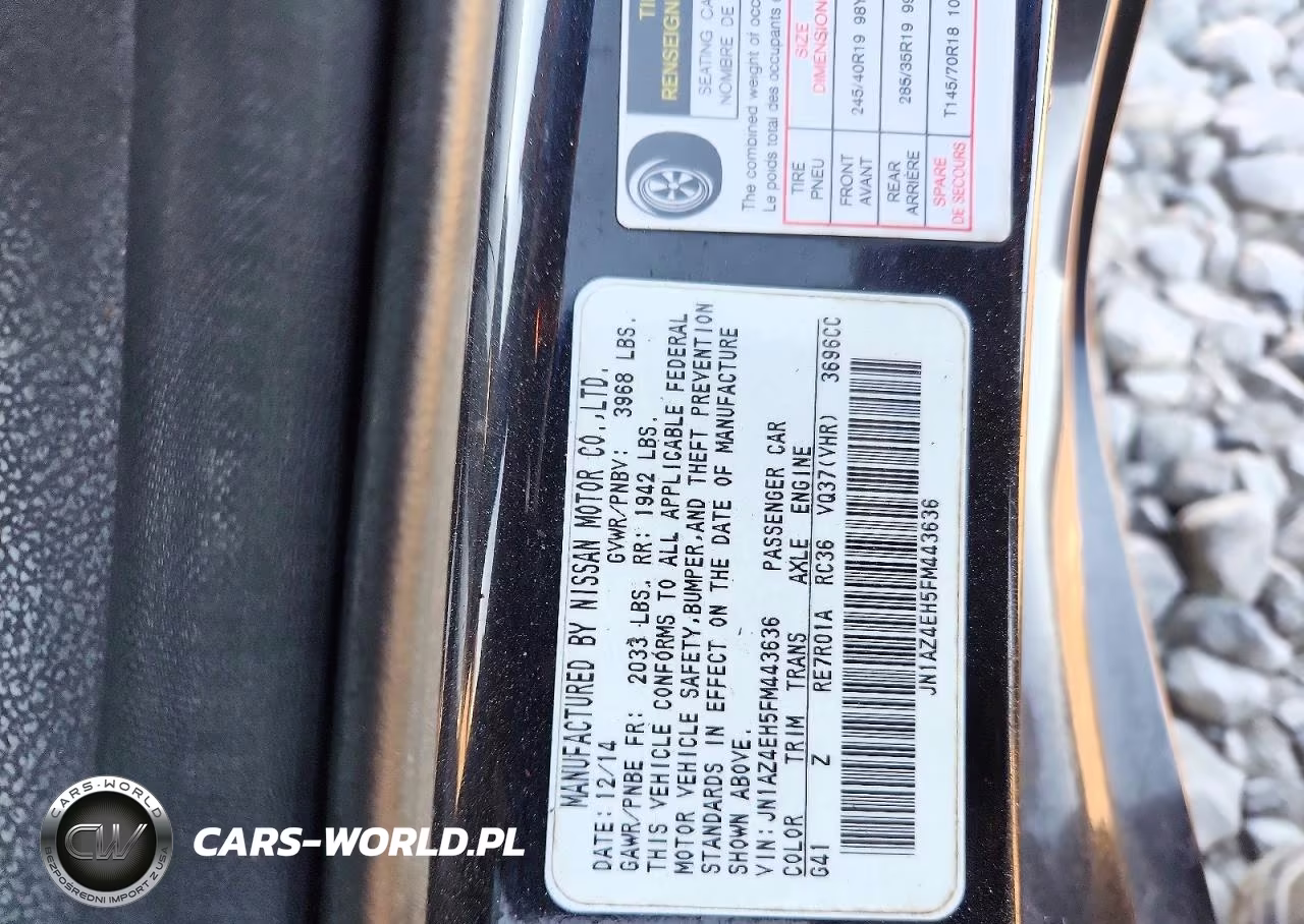 2015 Nissan 370Z Nismo Tech VIN:JN1AZ4EH5FM443636 - 12
