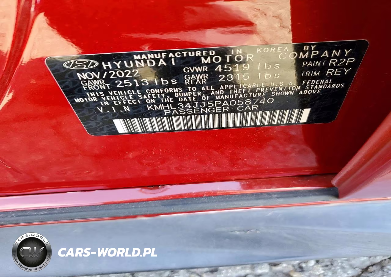 2023 Hyundai Sonata Hybrid VIN:KMHL34JJ5PA058740 - 12