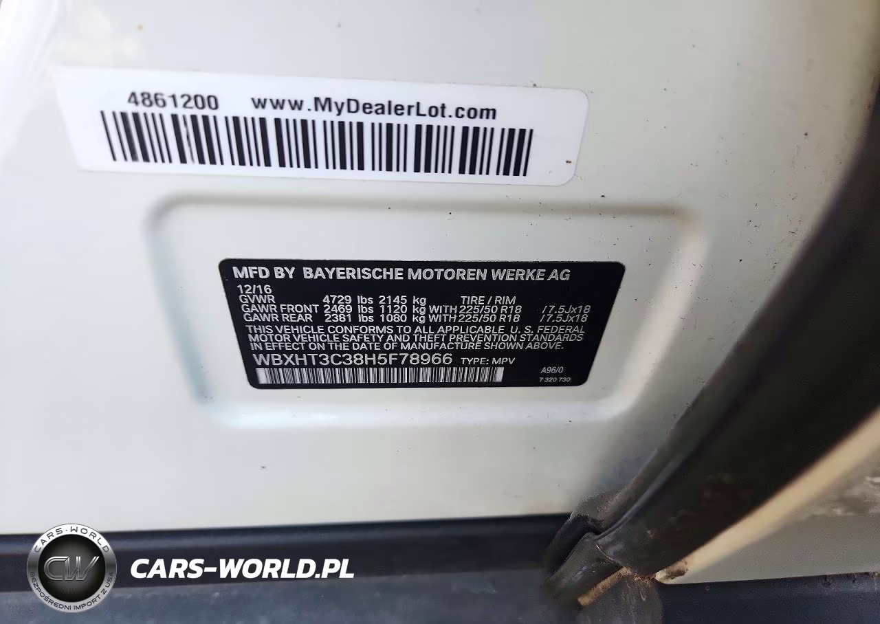2017 BMW X1 xDrive28I VIN:WBXHT3C38H5F78966 - 14