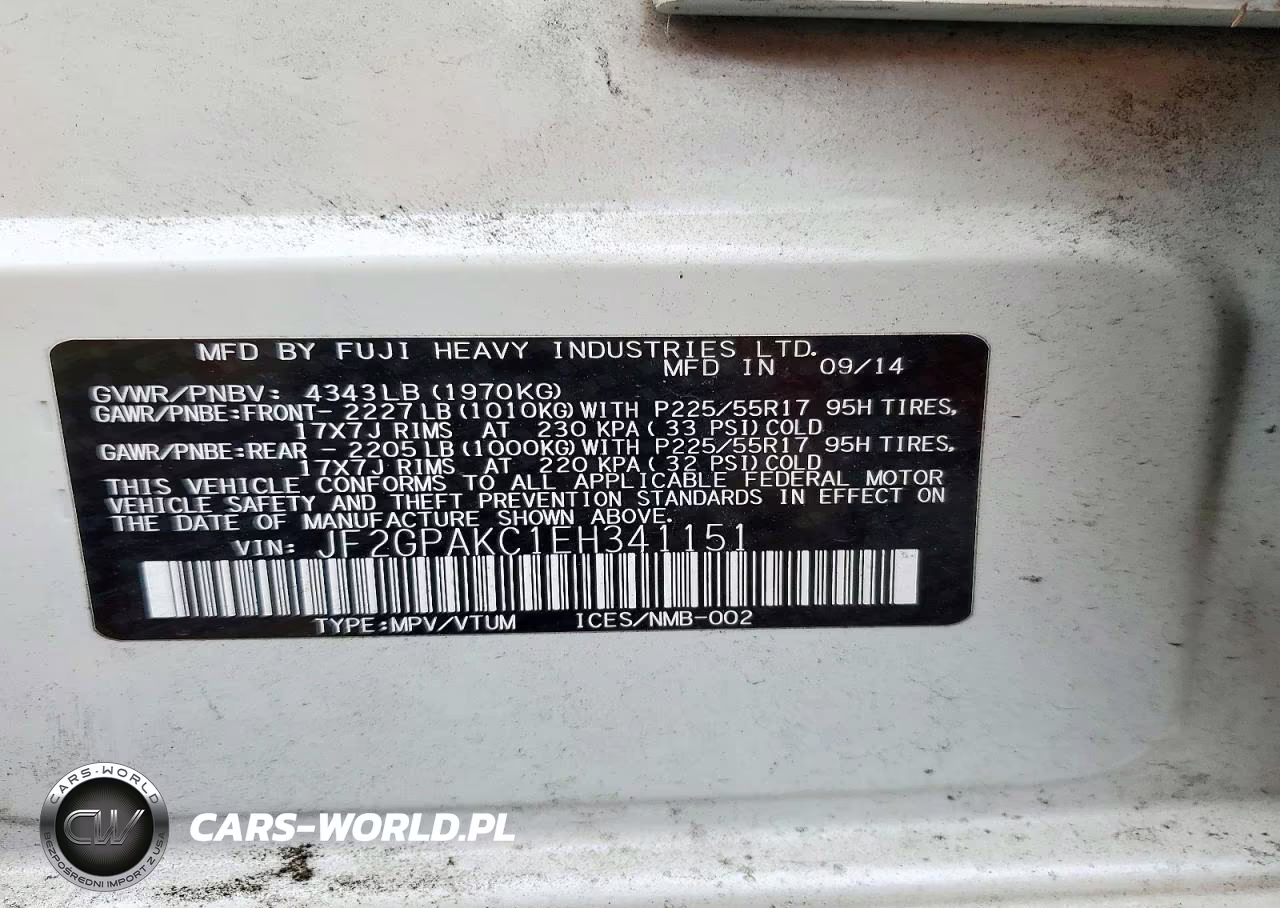 2014 Subaru Xv Crosstrek 2.0 Limited VIN:JF2GPAKC1EH341151 - 13