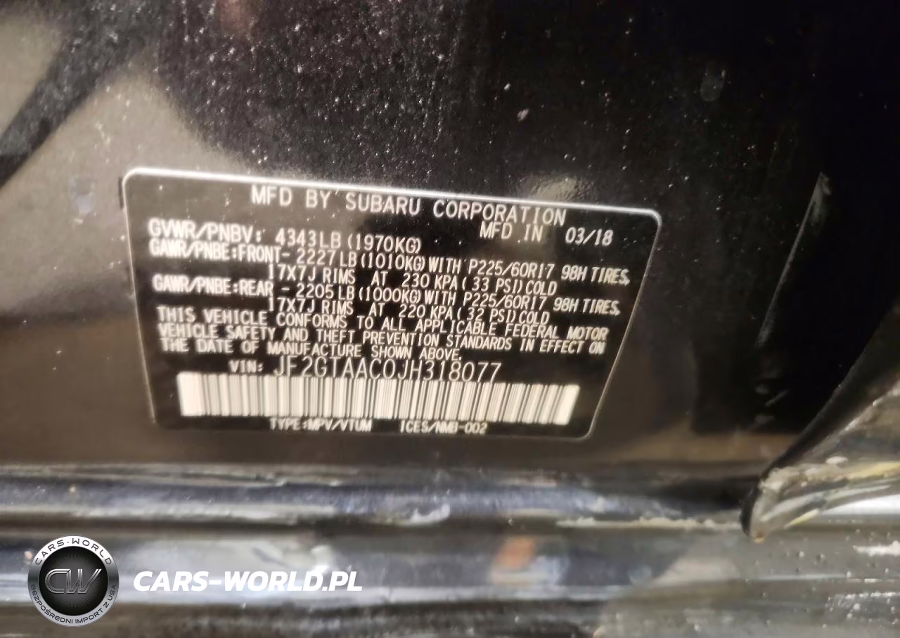 2018 Subaru Crosstrek VIN:JF2GTAAC0JH318077 - 14