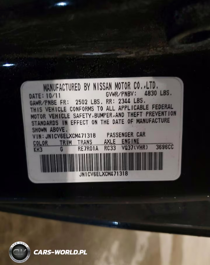 2012 Infiniti G37 VIN:JN1CV6ELXCM471318 - 12