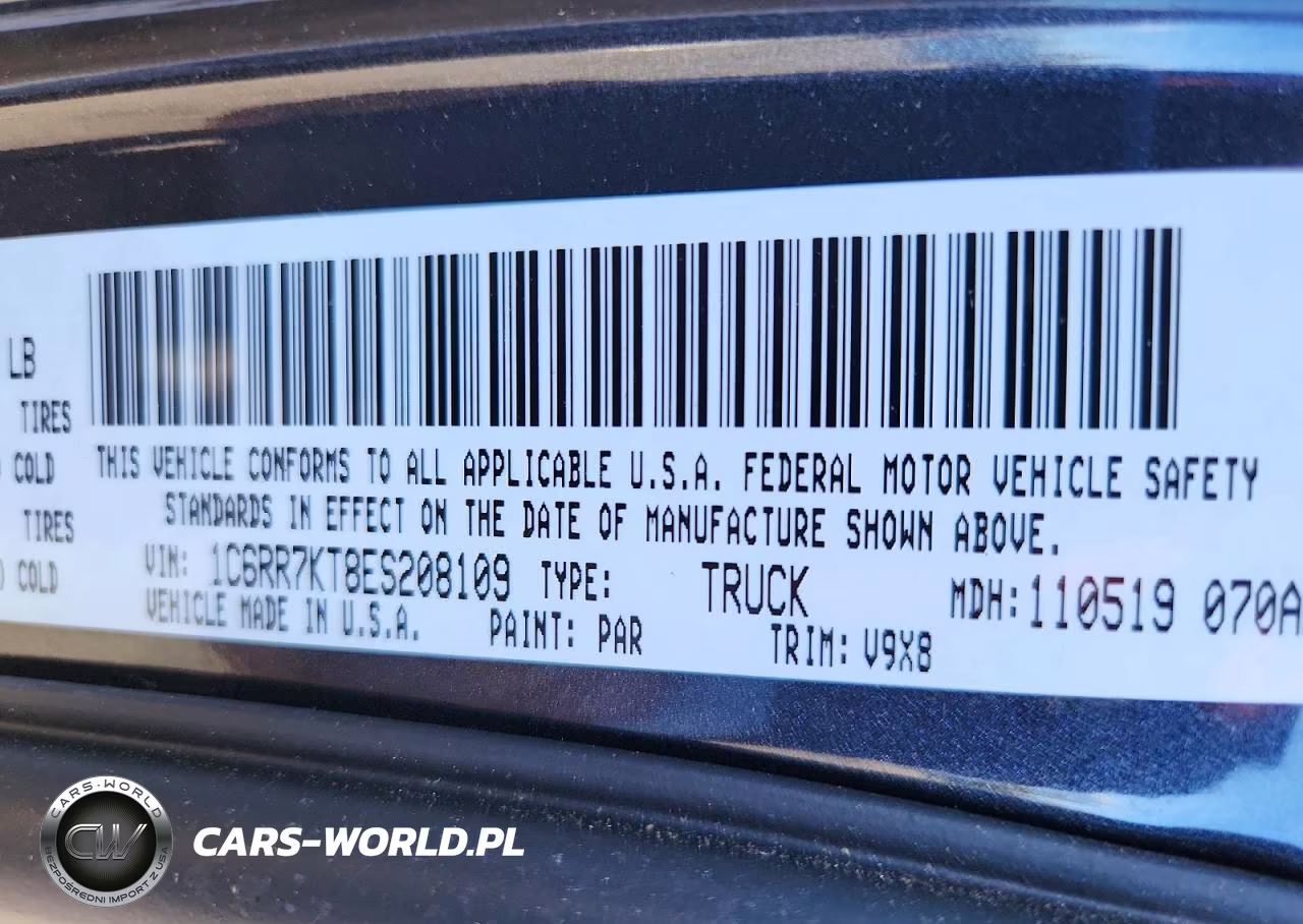 2014 Ram 1500 St VIN:1C6RR7KT8ES208109 - 12