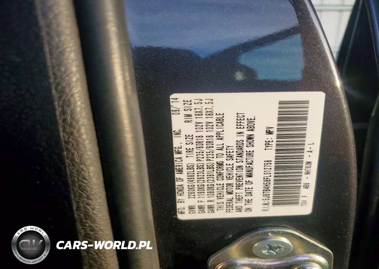 2015 Acura Rdx Technology VIN:5J8TB4H58FL012758 - 12