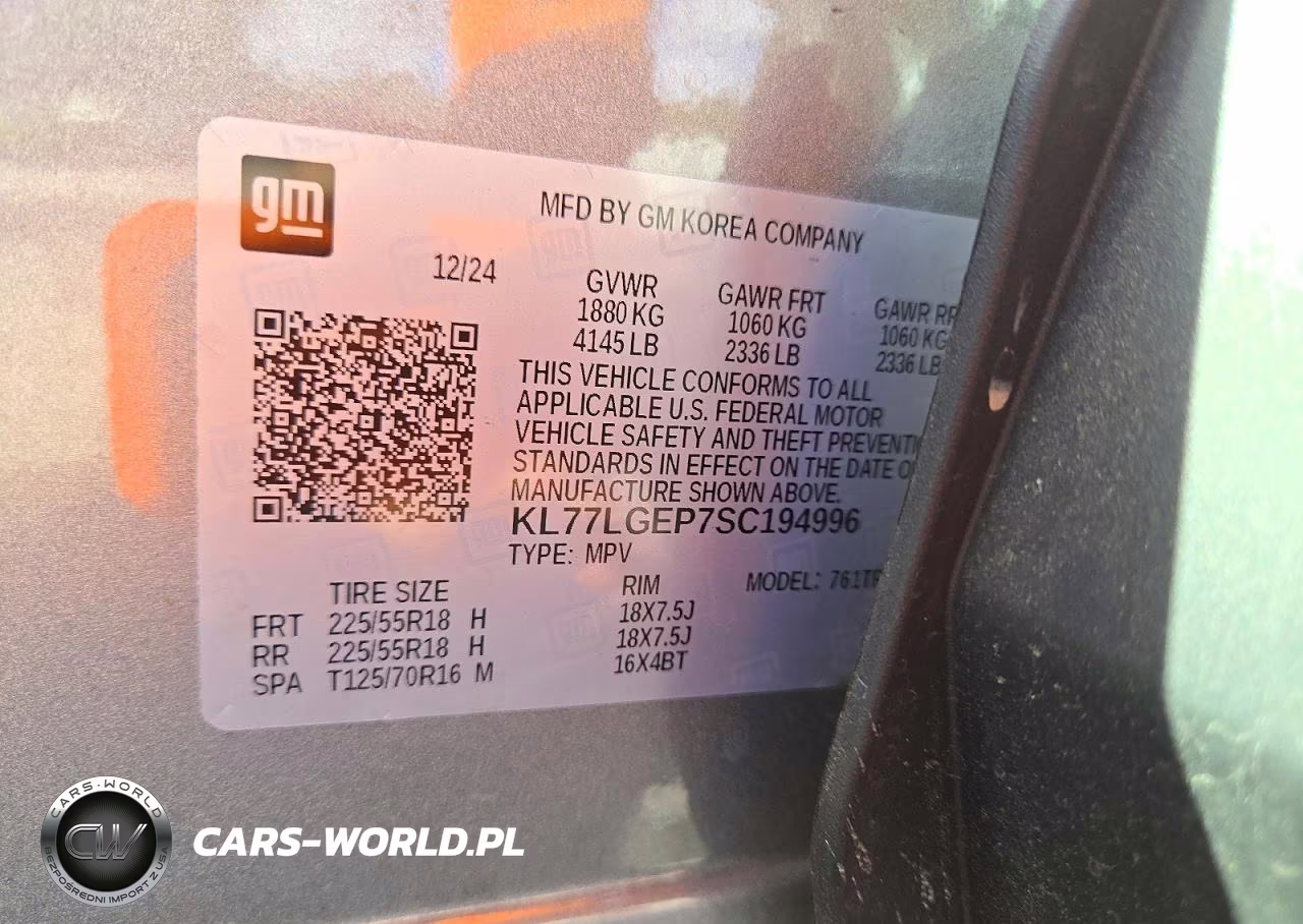 2025 Chevrolet Trax 1Rs VIN:KL77LGEP7SC194996 - 13