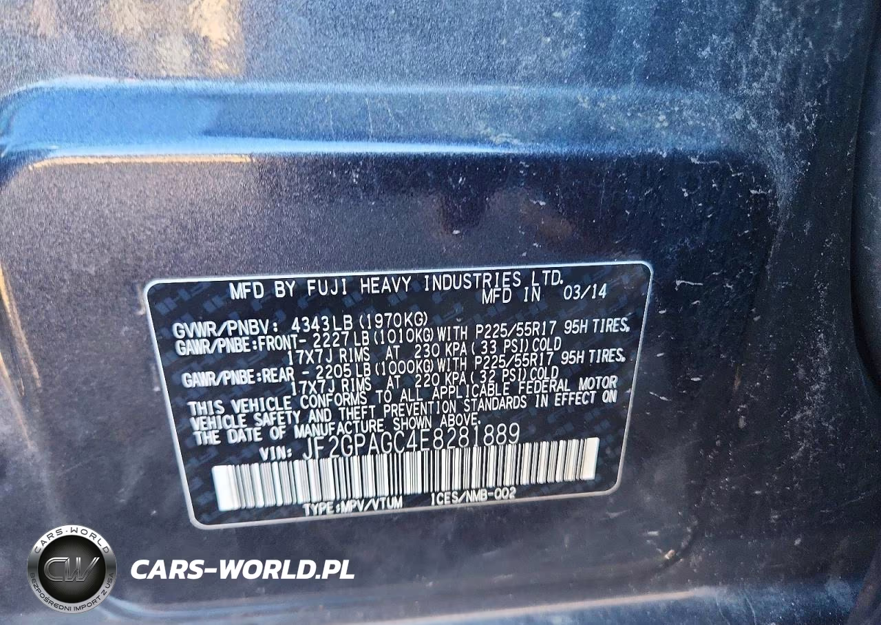 2014 Subaru Xv Crosstrek 2.0 Limited VIN:JF2GPAGC4E8281889 - 12