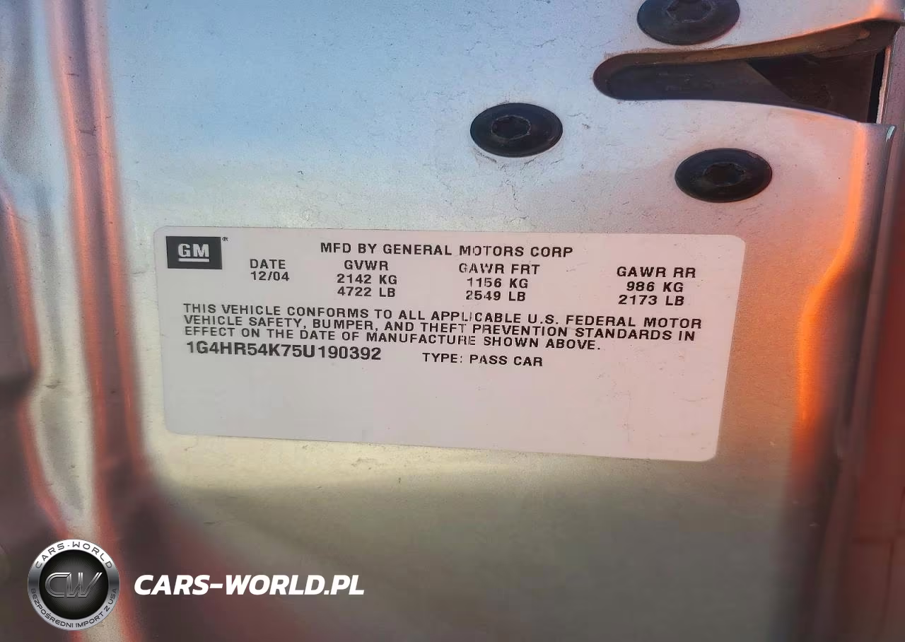 2005 Buick Lesabre Limited VIN:1G4HR54K75U190392 - 13