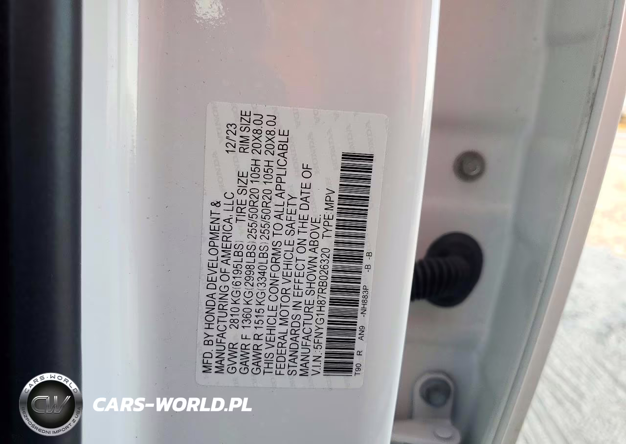 2024 Honda Pilot Elite VIN:5FNYG1H87RB026320 - 13