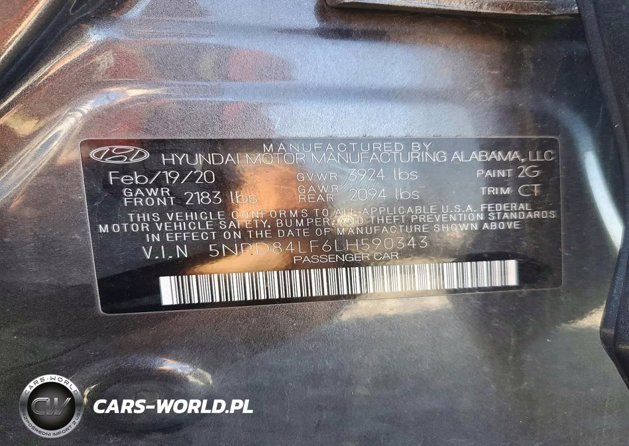 2020 Hyundai Elantra Sel VIN:5NPD84LF6LH590343 - 12