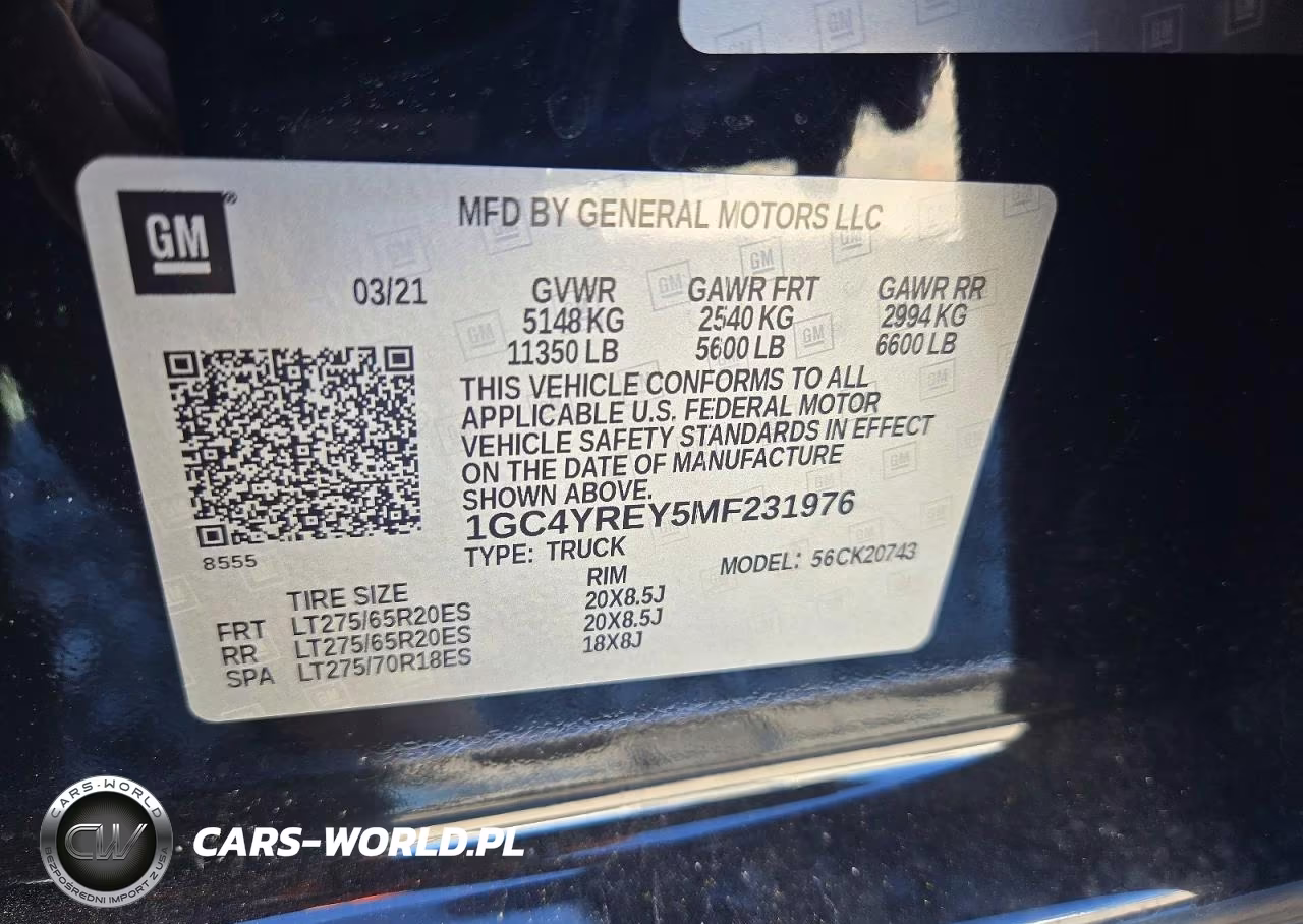 2021 Chevrolet Silverado K2500 High Country VIN:1GC4YREY5MF231976 - 12