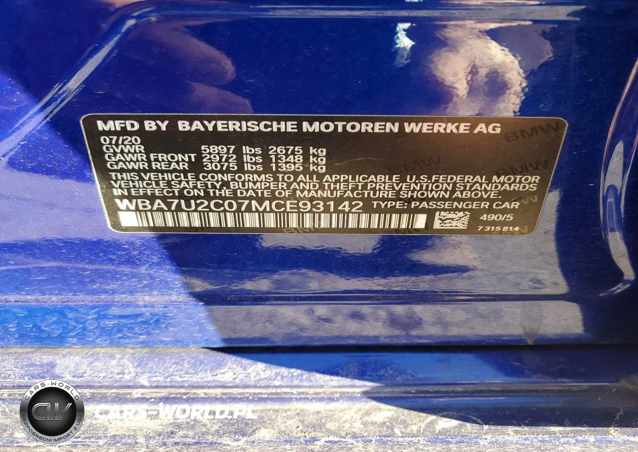 2021 BMW 750 Xi VIN:WBA7U2C07MCE93142 - 12