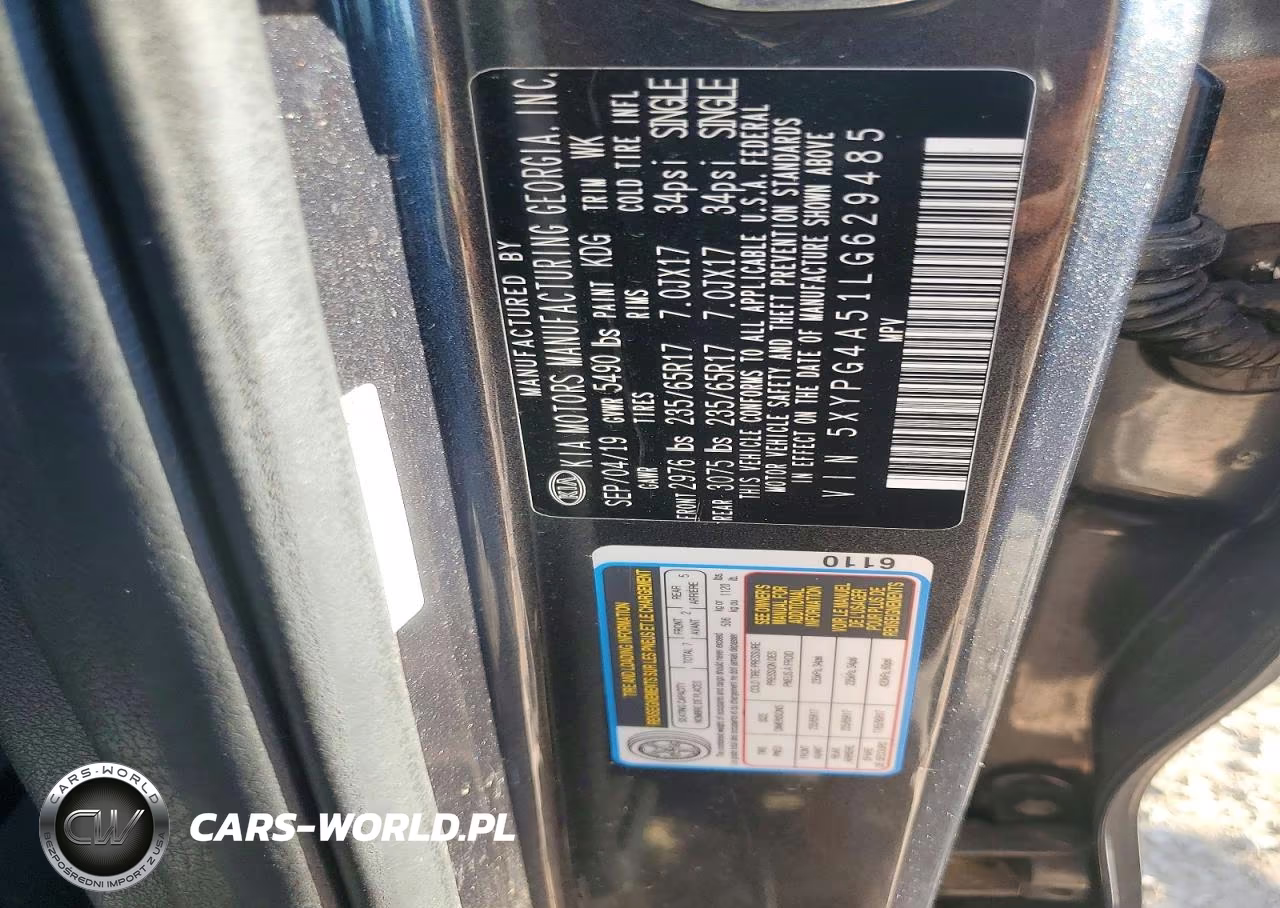 2020 Kia Sorento S VIN:5XYPG4A51LG629485 - 13