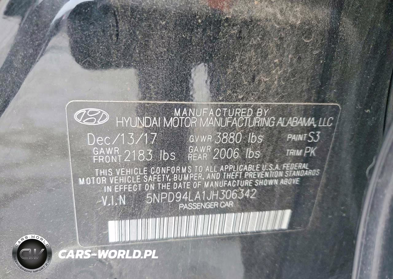 2018 Hyundai Elantra VIN:5NPD94LA1JH306342 - 12
