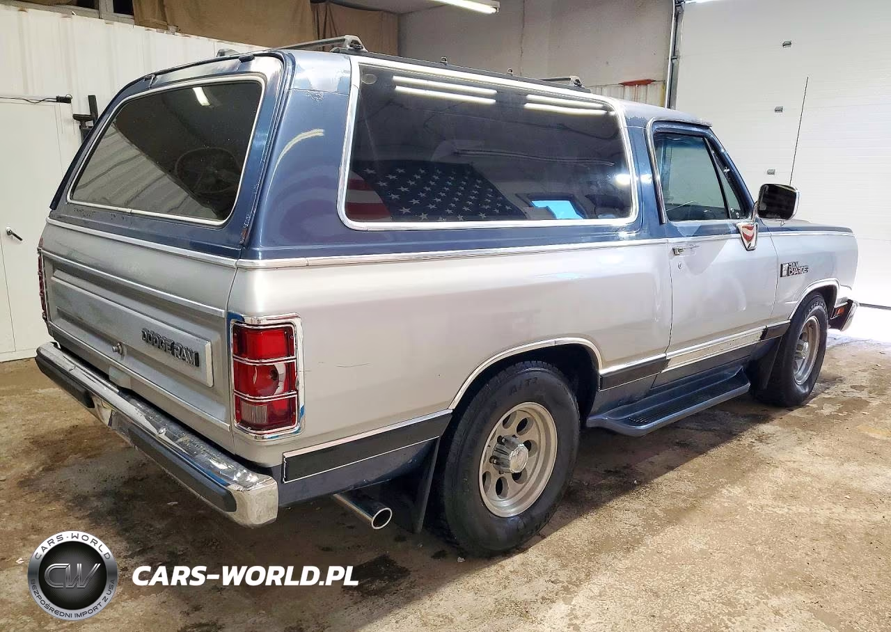 1988 Dodge Ramcharger Ad-100 VIN:3B4GD14Y4JM804874 - 3