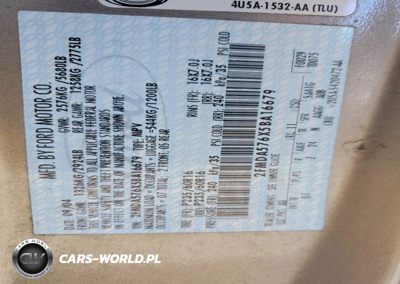 2005 Ford Freestar Ses VIN:2FMDA576X5BA16679 - 13