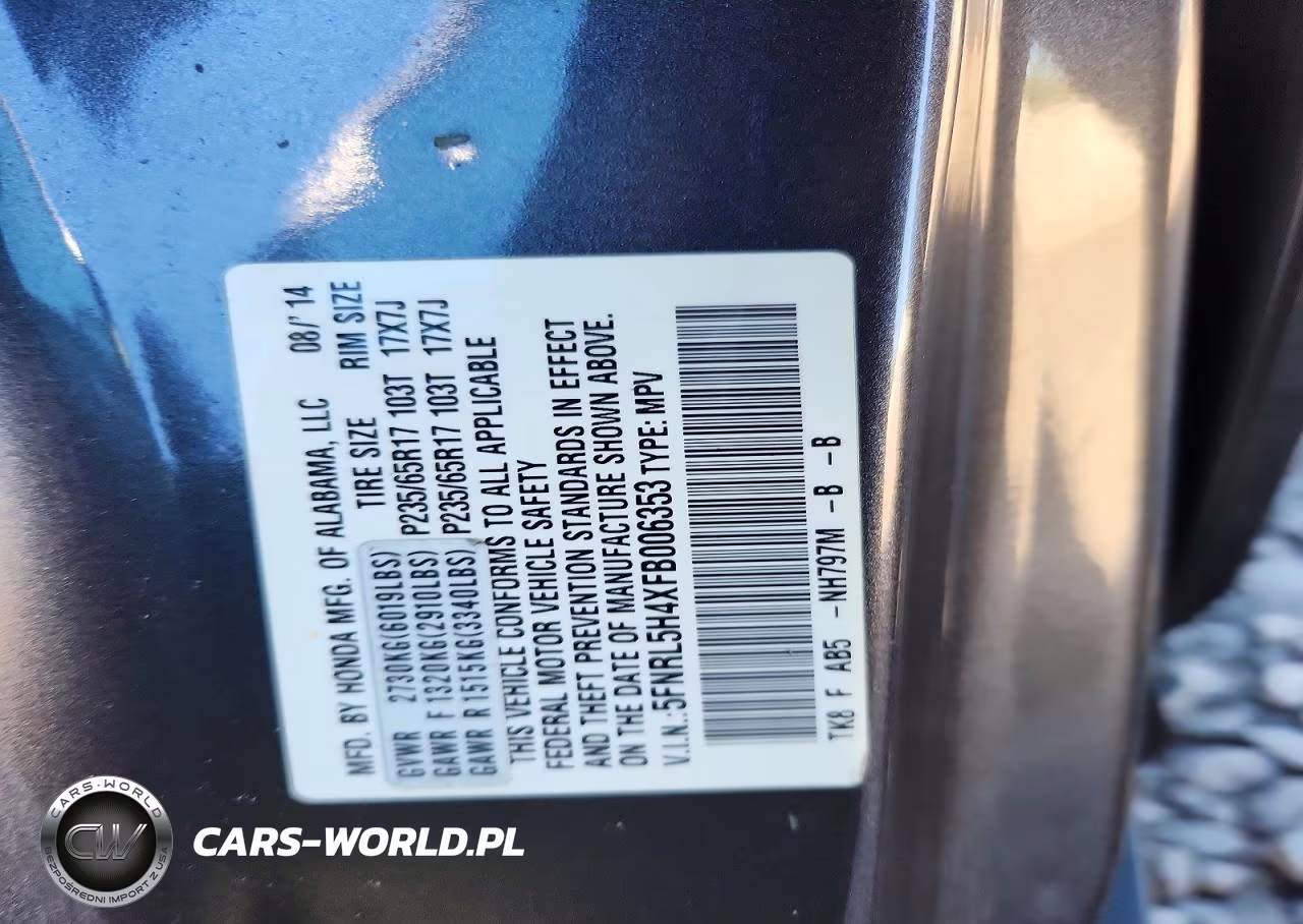 2015 Honda Odyssey Ex VIN:5FNRL5H4XFB006353 - 13