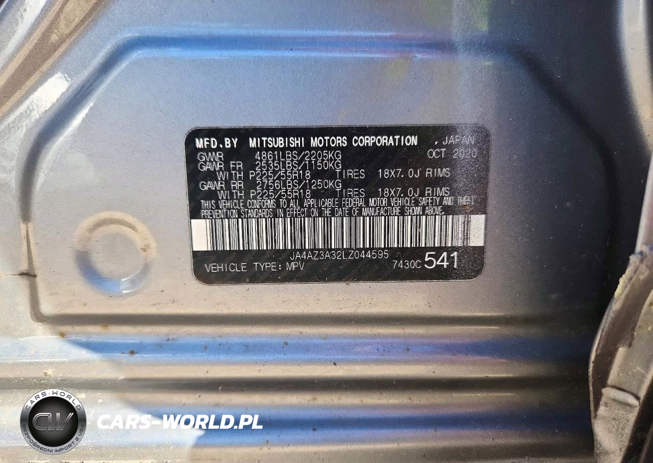 2020 Mitsubishi Outlander Se VIN:JA4AZ3A32LZ044595 - 13