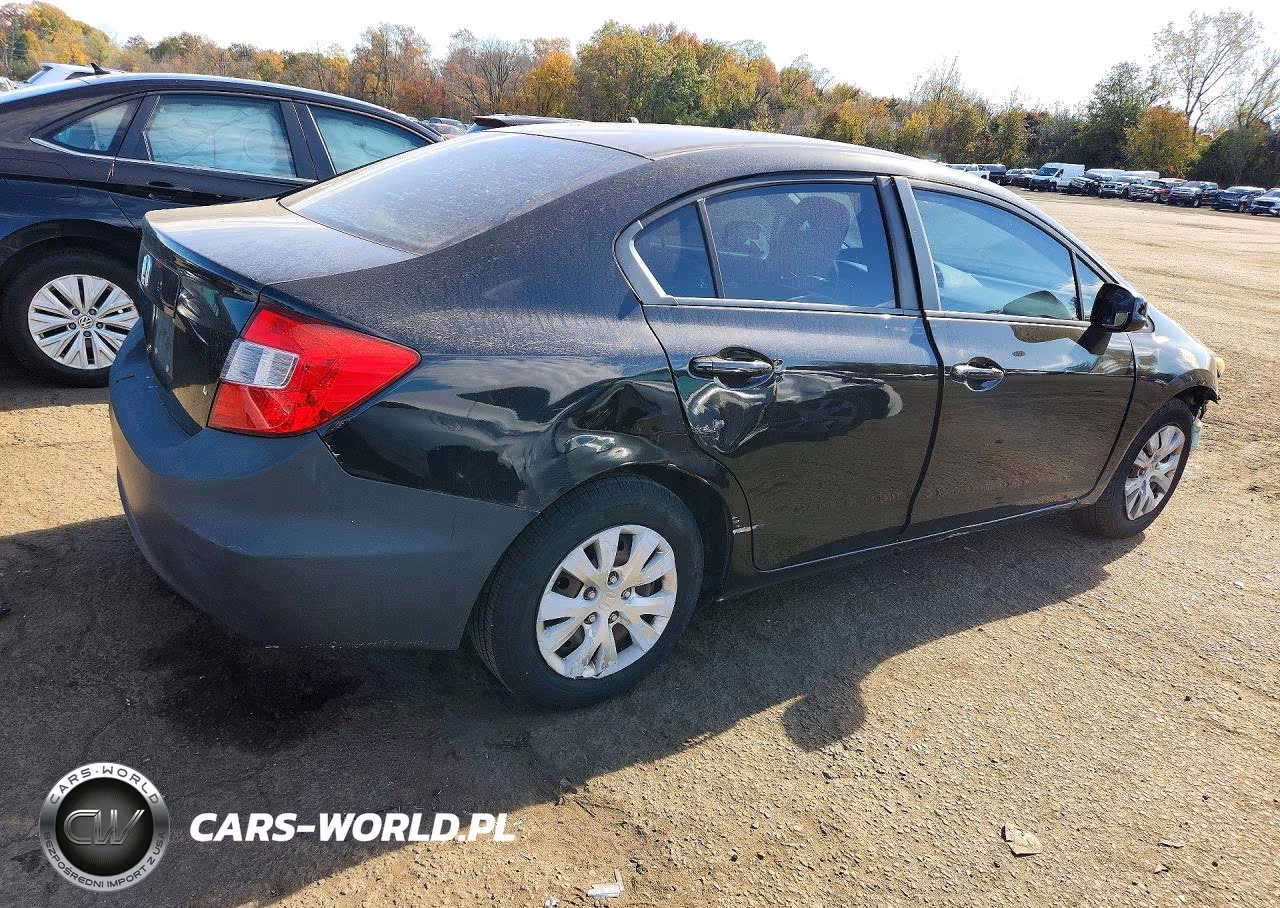 2012 Honda Civic Lx VIN:19XFB2F54CE105686 - 3