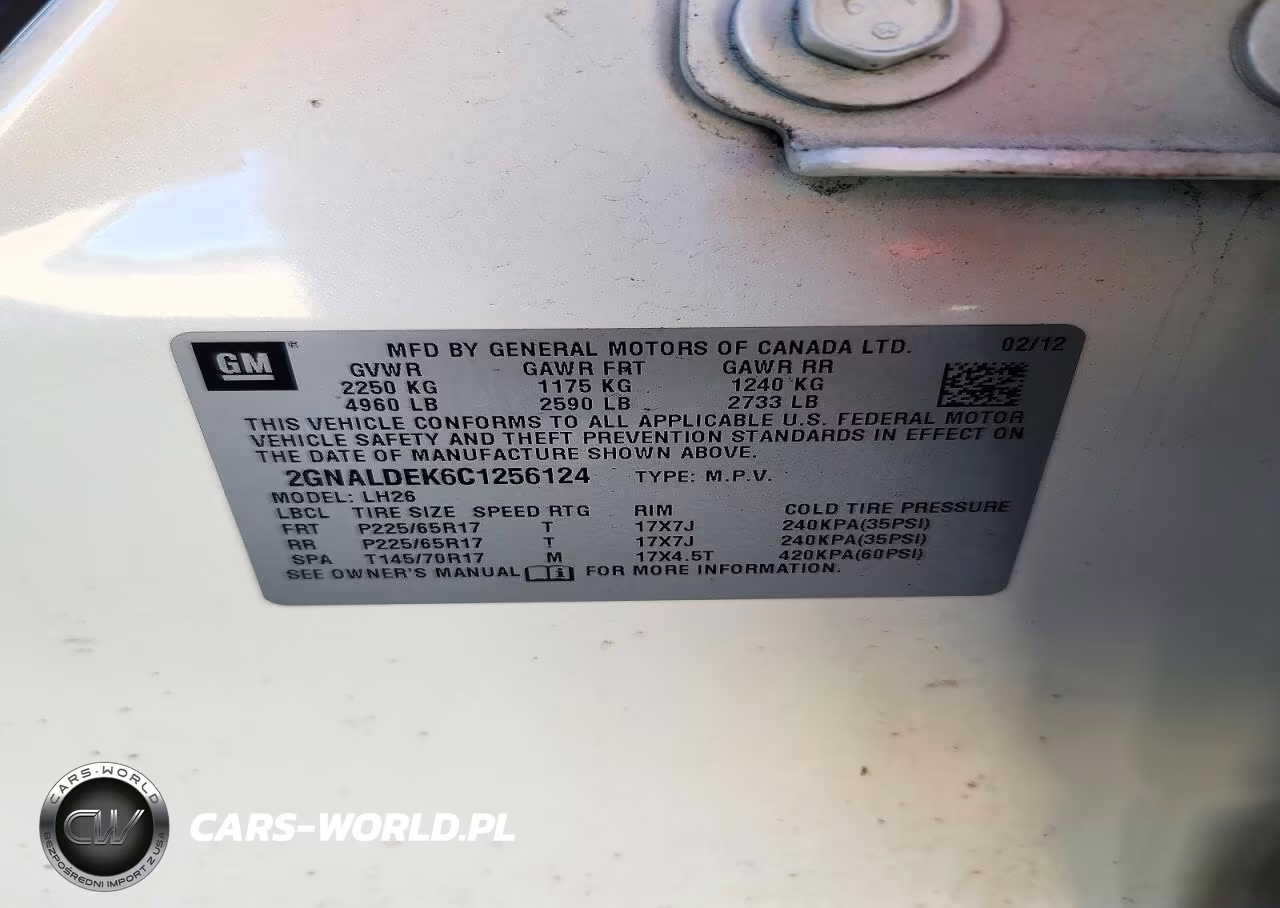 2012 Chevrolet Equinox Lt VIN:2GNALDEK6C1256124 - 13