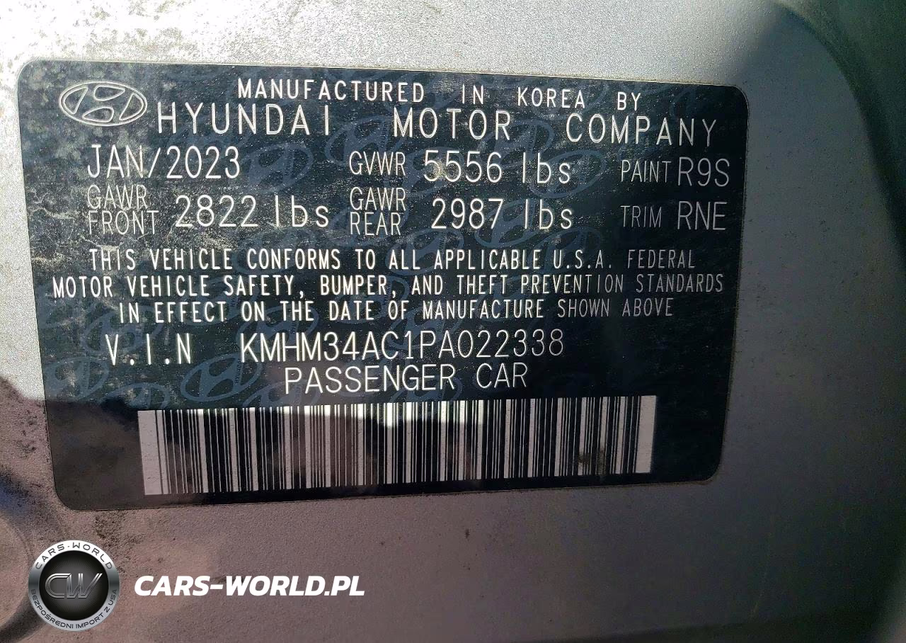 2023 Hyundai Ioniq 6 Sel VIN:KMHM34AC1PA022338 - 13