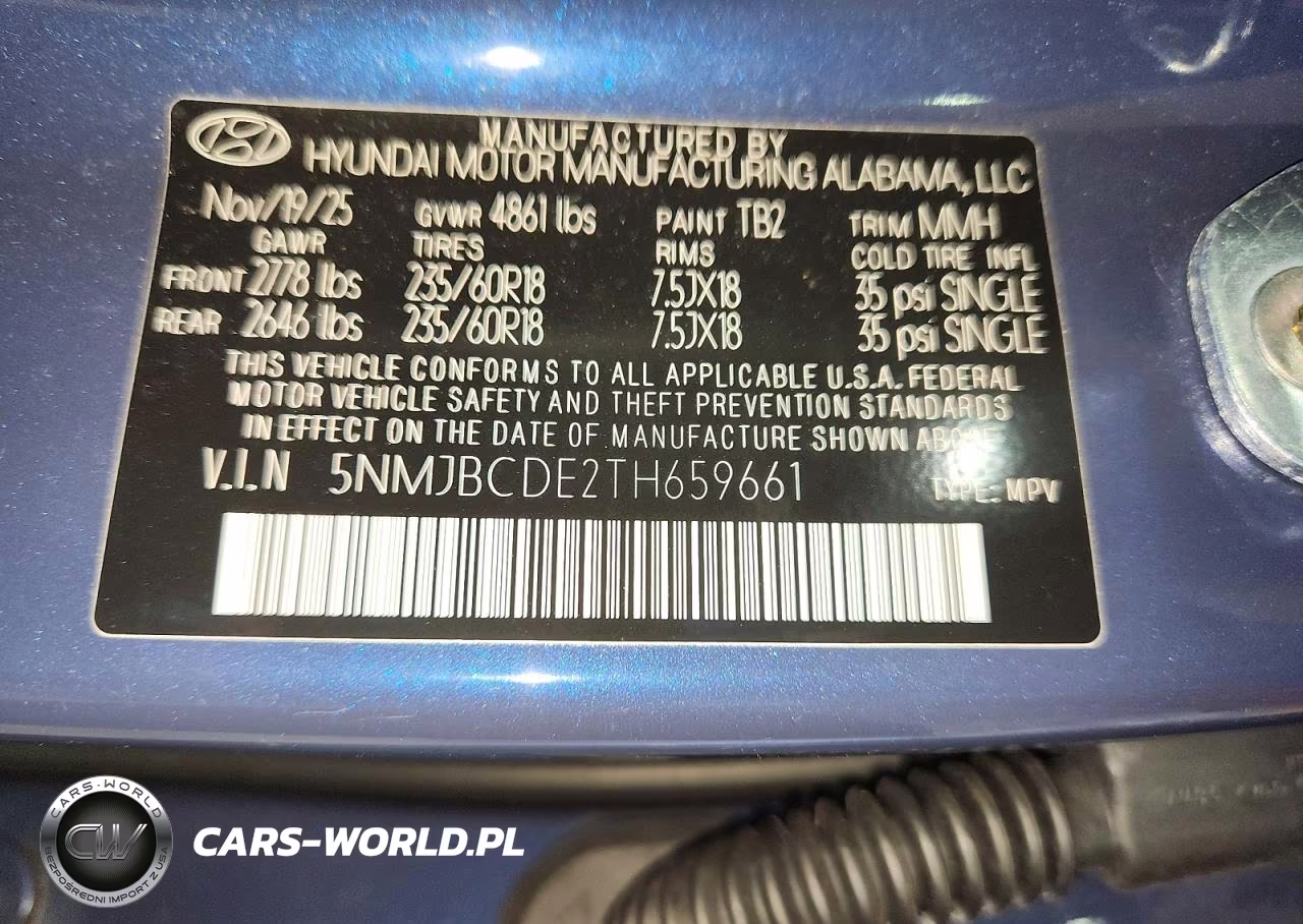 2026 Hyundai Tucson Sel VIN:5NMJBCDE2TH659661 - 13