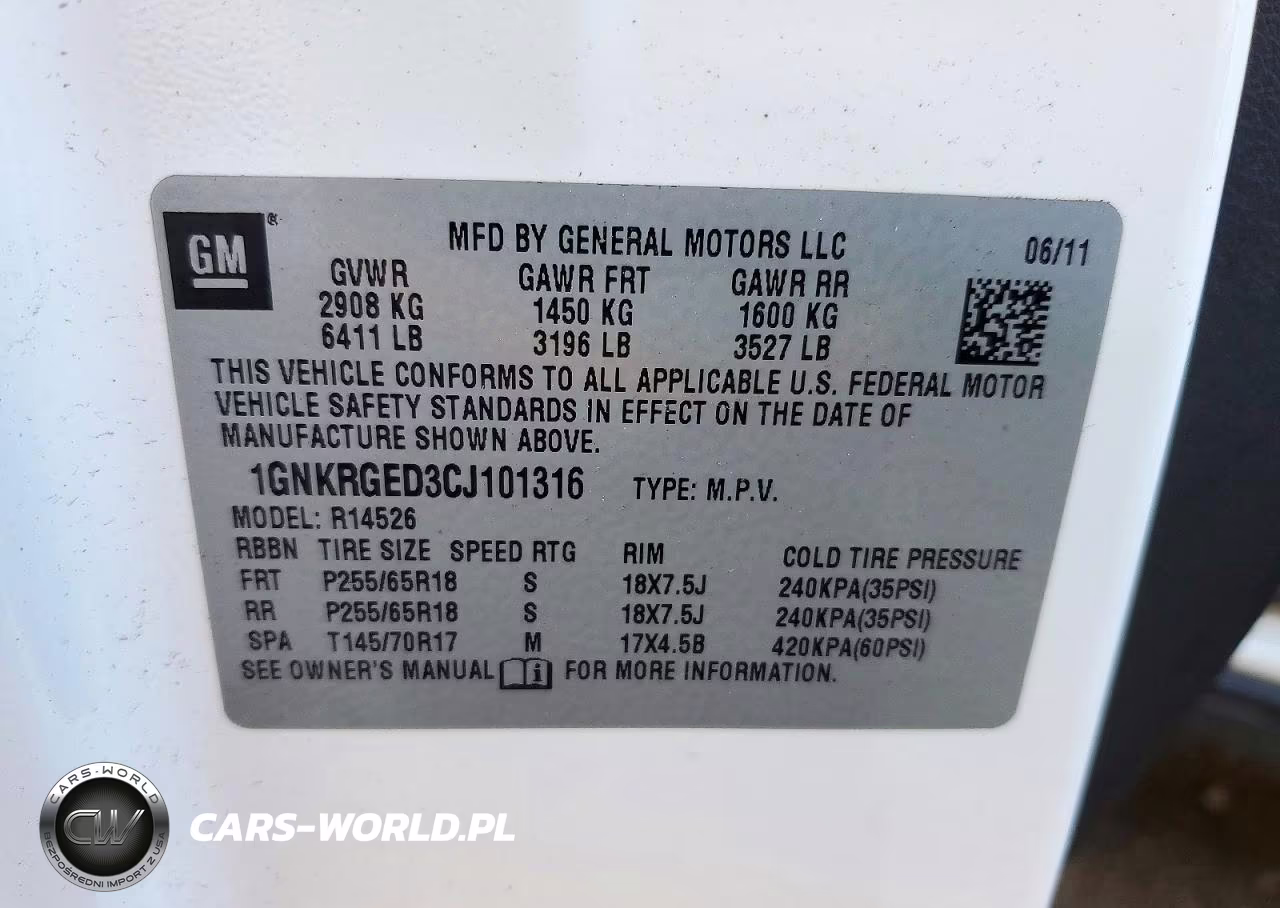 2012 Chevrolet Traverse Lt VIN:1GNKRGED3CJ101316 - 13