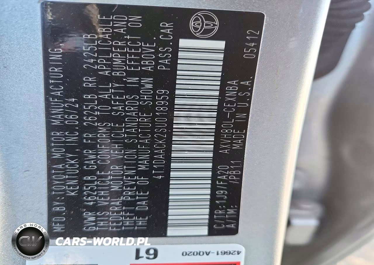 2025 Toyota Camry Le VIN:4T1DAACK2SU018959 - 10