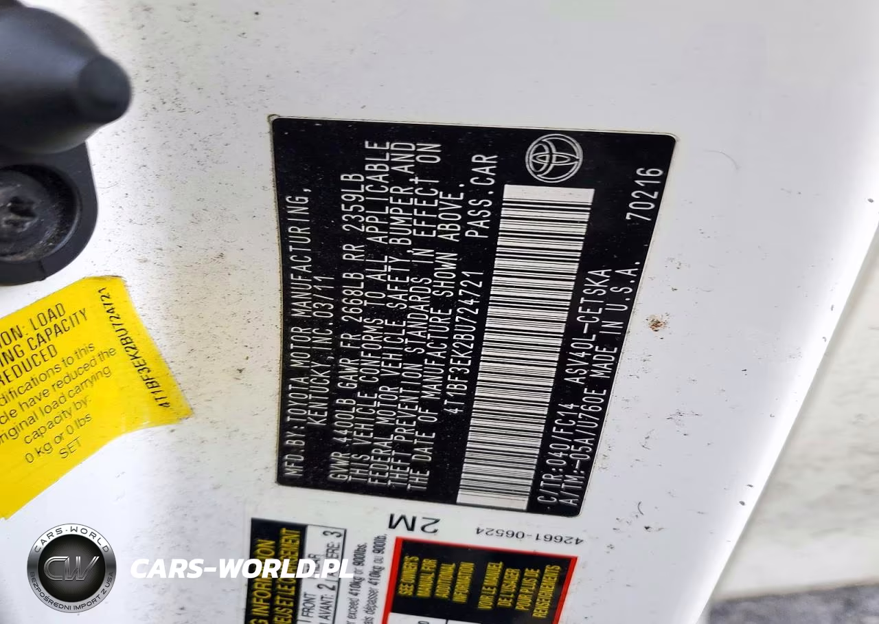 2011 Toyota Camry Se VIN:4T1BF3EK2BU724721 - 12