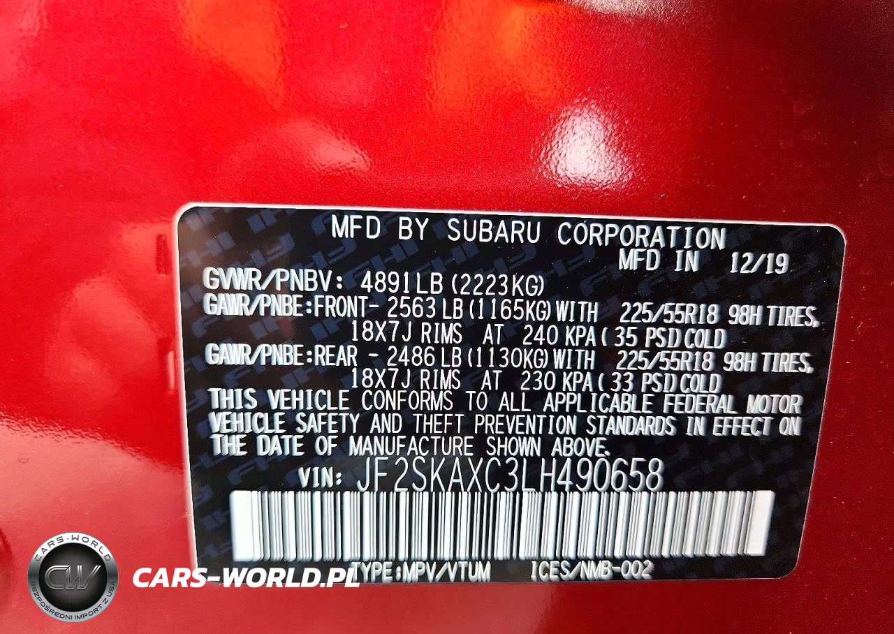 2020 Subaru Forester Touring VIN:JF2SKAXC3LH490658 - 14