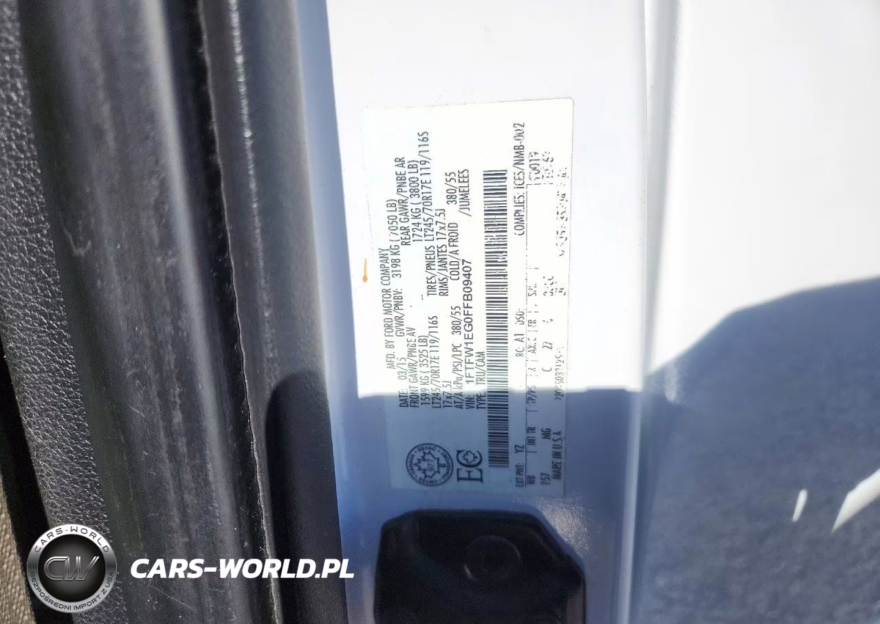 2015 Ford F150 Supercrew VIN:1FTFW1EG0FFB09407 - 12