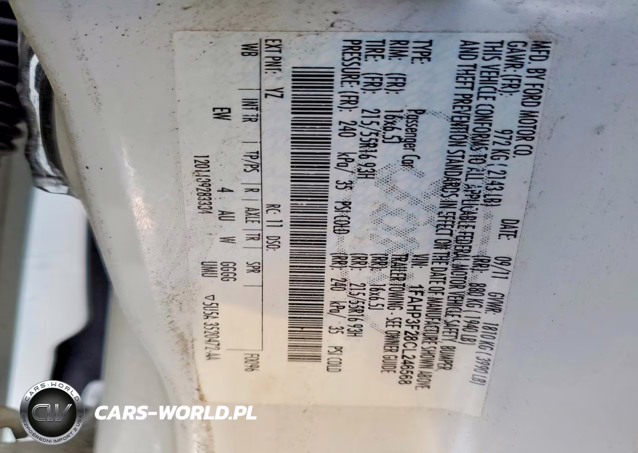 2012 Ford Focus VIN:1FAHP3F28CL246568 - 12