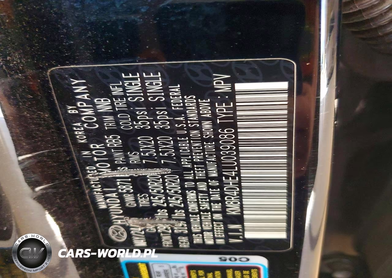 2020 Hyundai Palisade Sel VIN:KM8R4DHE4LU039086 - 13