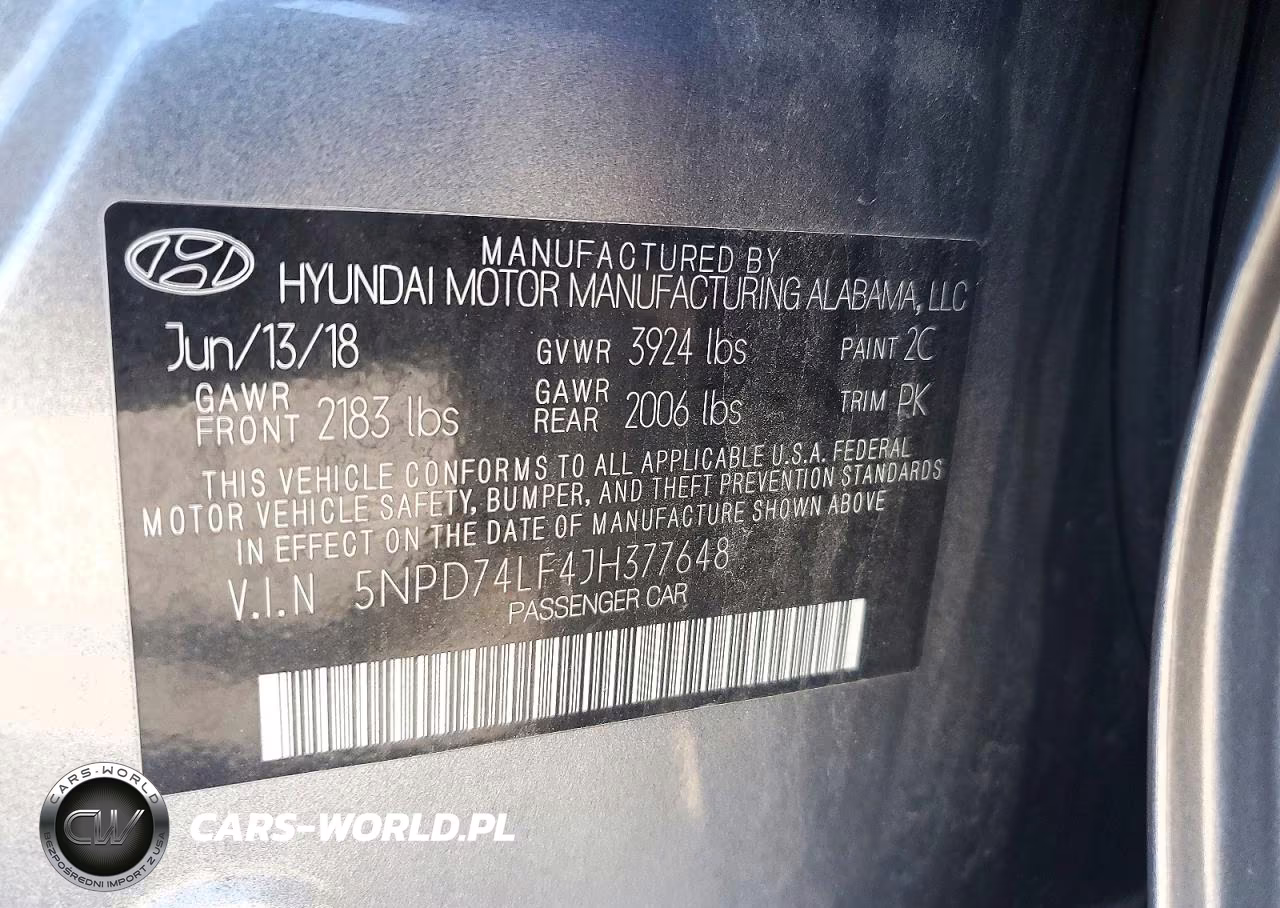 2018 Hyundai Elantra Se VIN:5NPD74LF4JH377648 - 13
