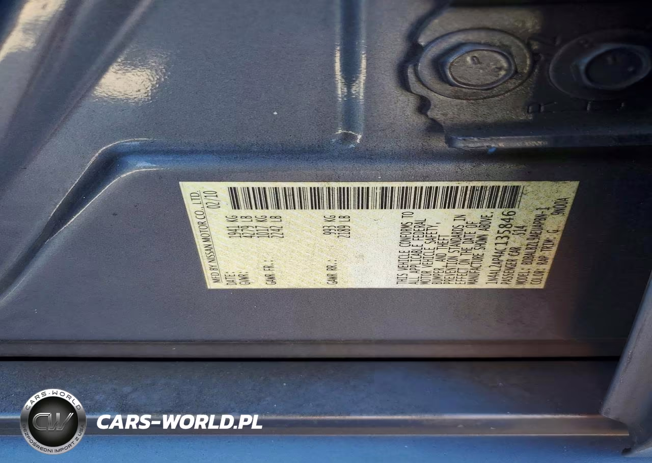 2010 Nissan Altima 2.5 VIN:1N4AL2AP4AC135846 - 12