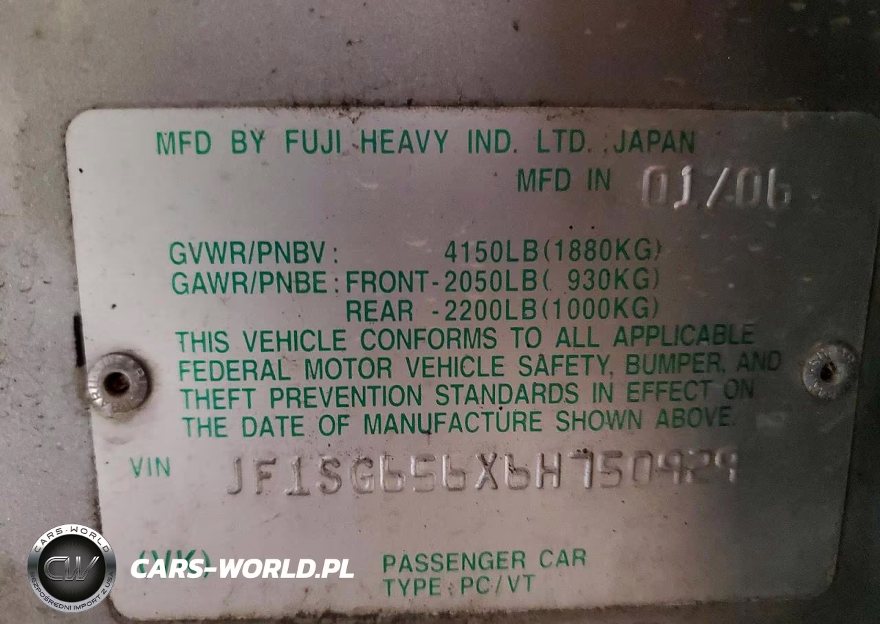 2006 Subaru Forester 2.5X Premium VIN:JF1SG656X6H750929 - 13