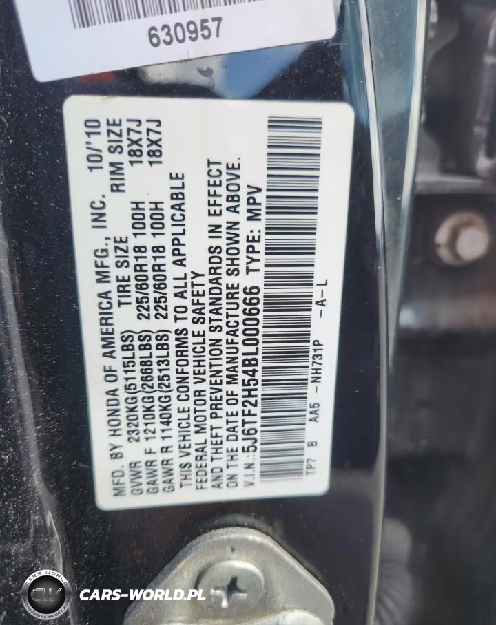 2011 Honda Accord Crosstour Exl VIN:5J6TF2H54BL000666 - 13