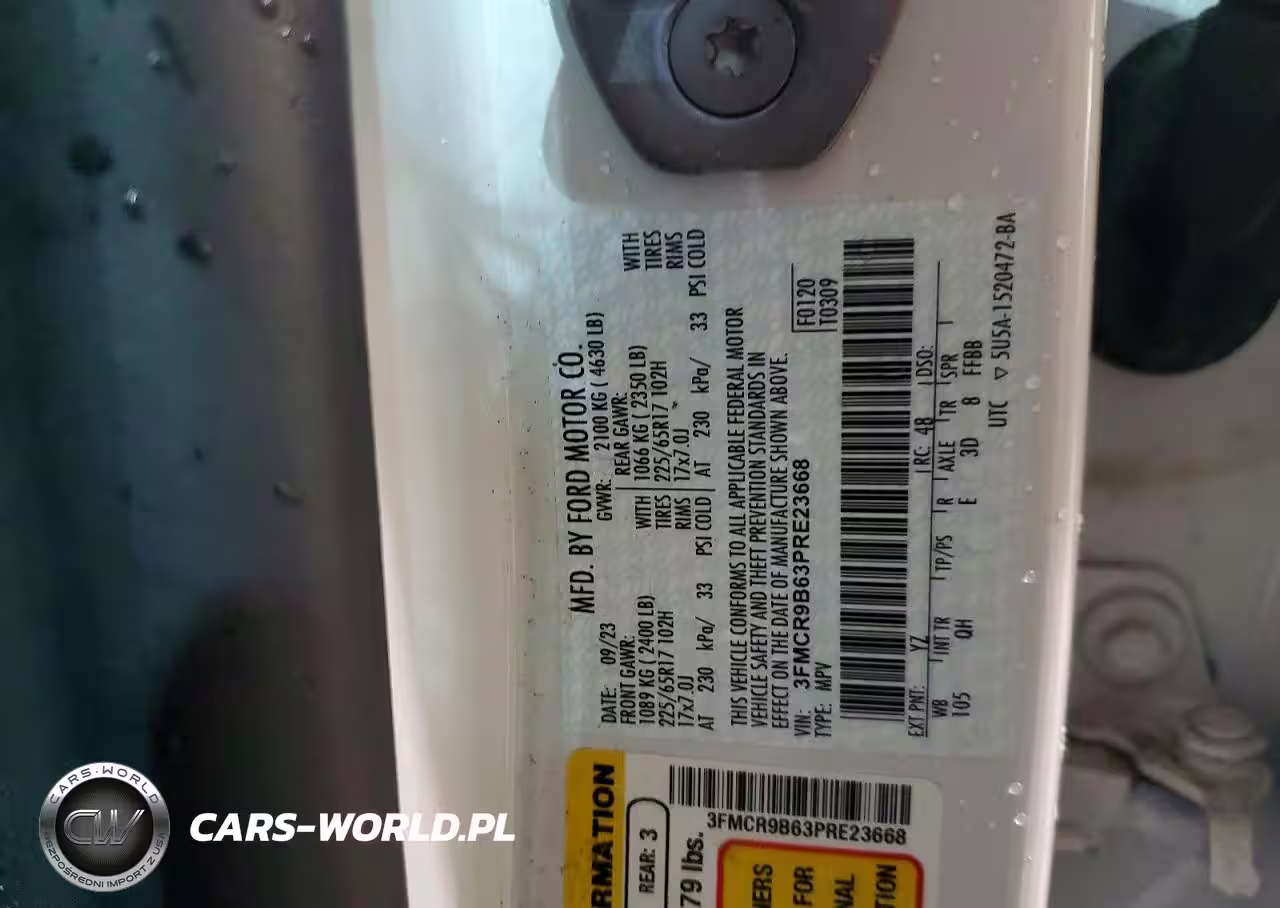 2023 Ford Bronco Sport Big Bend VIN:3FMCR9B63PRE23668 - 13